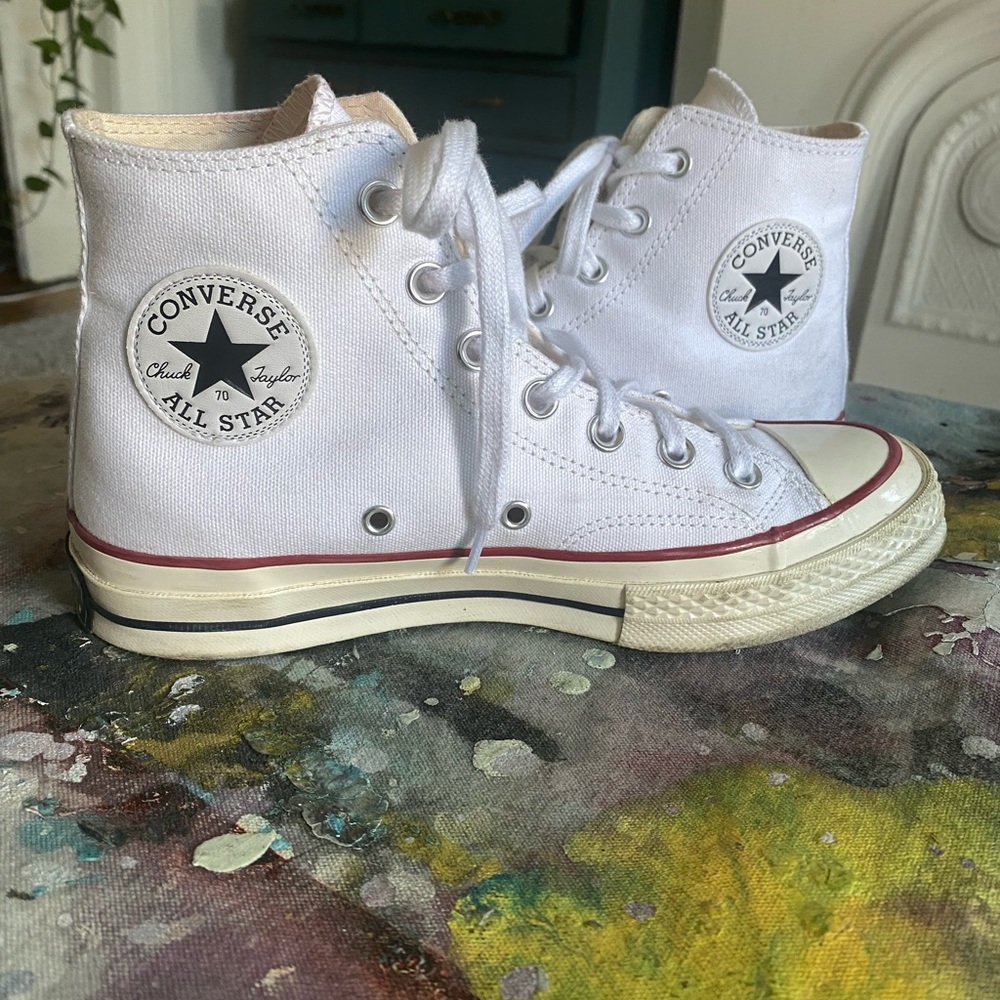 Converse Hightop “Chuck 70” white, size 8